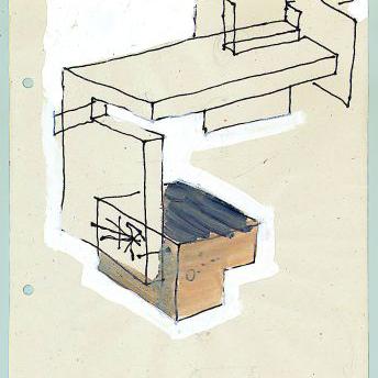 croquis maquette d'architecture